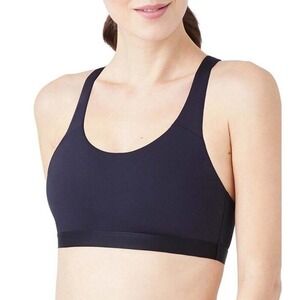 b.active XS Sport Crop Bra black Wire Free Criss Cross Back Stretch Seamless NEW